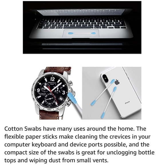 200 Count Double Tipped Cotton Swabs - Picture 4 of 8